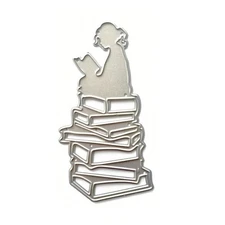 Reading Book Metal Die Cuts Embossing Template Stencil Scrapbooking for Card Die