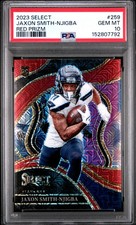2023 PANINI SELECT RED PRIZM #259 JAXON SMITH-NJIGBA 16/49 PSA 10
