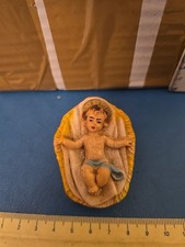 personaggio presepe Gesù vintage - made in Italy in plastica 