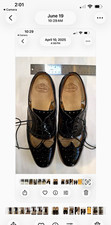Church's Burwood Black Leather Wingtip Brogue Oxford Lace-Up US 8 B