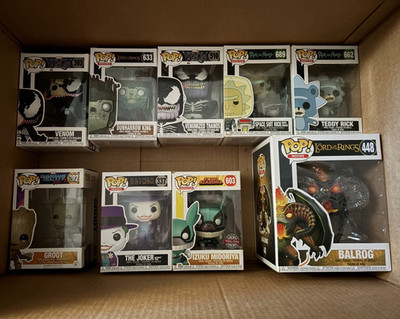 Funko Pop! Vinylfiguren Konvolut: Groot, Joker, Balrog, Rick and Morty