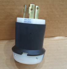 Genuine Hubbell HBL2621 30 Amp 250V Locking Plug Turn  Pull Wiring Plug