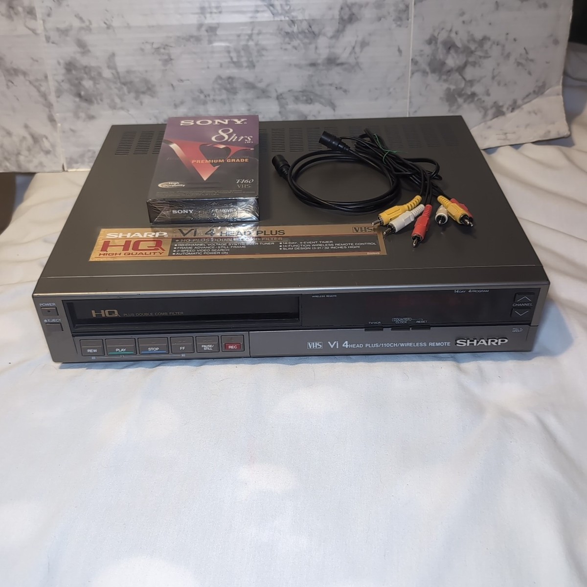 1987 Sharp VC-7864U VCR Player HQ 4 Head Plus Double Comb Filter
