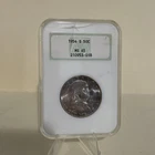 1954 S 50c Franklin Silver Half Dollar NGC MS65 San Francisco vintage cracked