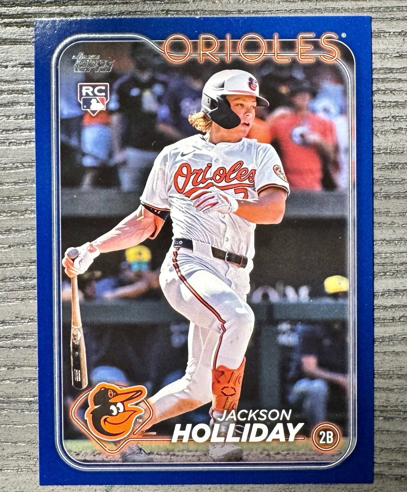 2024 Topps Update Series - #US50 Jackson Holliday RC Royal Blue Parallel