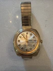 Vintage 1974 Timex Viscount Automatic Day Date Gold Tone Watch 46961 03374
