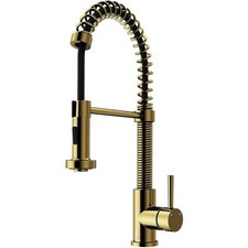 Vigo Edison Pull-down Sprayer Faucet - VG02001MG - Matte Gold - NEW