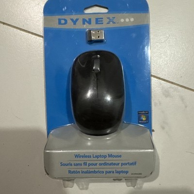 Dynex Optical Mouse DX-PWLMSE Wired Standard Black Storable USB NEW, SEALED