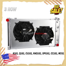3 Row Aluminum Radiatorshroud Fan For 68-19871980chevy Chevelle Impala Caprice
