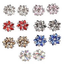 2x Abnehmbare Schuhklammern Strass. Schuhe Schmuck Deko