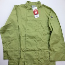 NWT Chef Works coat Medium avocado green Kitchen jacket