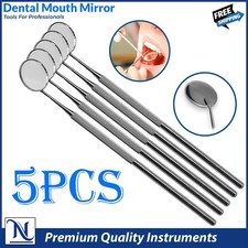 Dental Mouth Mirror w/Handle Dental Instruments Stainless German Grade