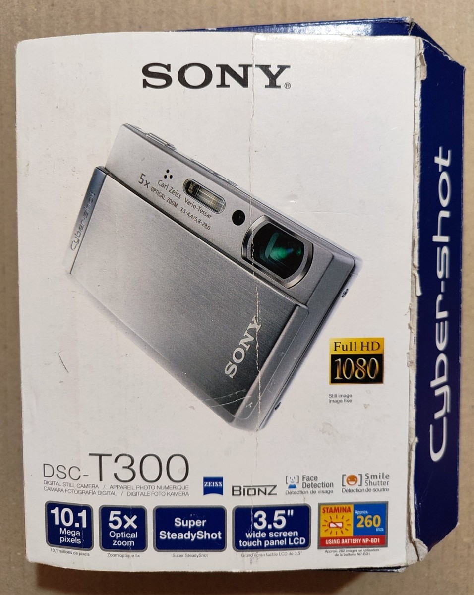 Camera Sony Cyber-shot DSC-T300 10.1MP Digital Camera & 2GB