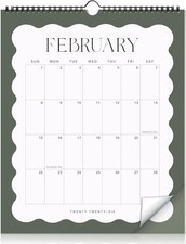 Aesthetic 2026 Wall Calendar - Runs Until December 2026 - The Perfect Modern Cal