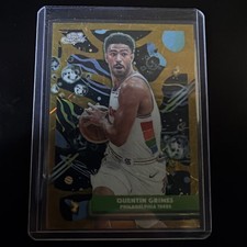 2025-26 Cosmic Chrome - Quentin Grimes #3 Gold /50