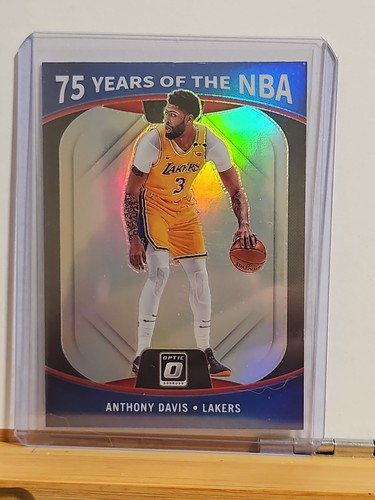 Anthony Davis #28 2021 Panini Prizm 75 Years of NBA Optic card