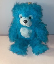 Vintage Nanco Bright Turquoise Plush Teddy 1991 Bear Sitting 15