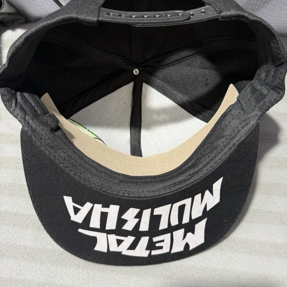 🔥 Boné de beisebol masculino de metal Mulisha SnapBack ajustável logotipo caveira motocross - Imagem 4 de 4