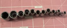 Lot of 11- 1/4” Drive Craftsman assorted  Sockets - See Description