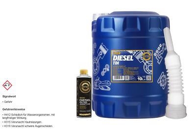 10L MANNOL Diesel TDI 5W-30 API SN/CF + Ester Additive & Auslaufrohr