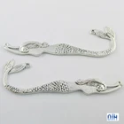 Bulk Mermaid Bookmark 117mm Antique Silver Finish Suit Beading Select Qty 1/5/10