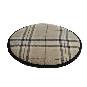 Cotton Linen Kitchen Chair Pad Non Slip Chair Cushion With Tie