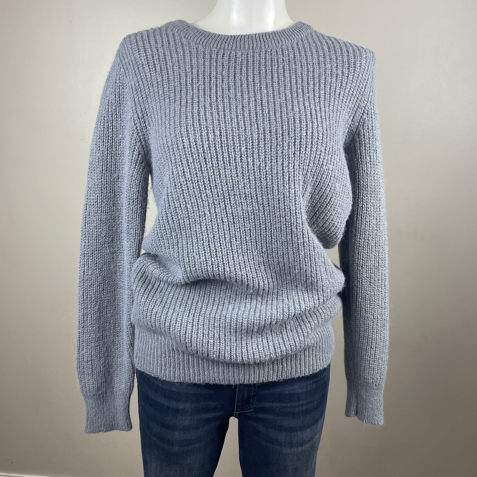 IRO Sweater Womens Alpaca Wool Blend Fuzzy Soft Knit Crewneck Size S