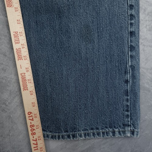 Vintage Y2K Baggy Jeans Mens 34x32 Blue Relaxed Baggy Loose Denim Skate - 第 15/24 張圖片