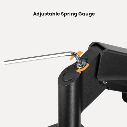 LCD-Doppelarm, Tischmontage, Platzsparend, Springfeder, 6 Gelenke - Afbeelding 3 van 4