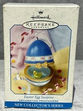Hallmark 1999 Keepsake Ornament Easter Egg Surprise Porcelain #1 in Series