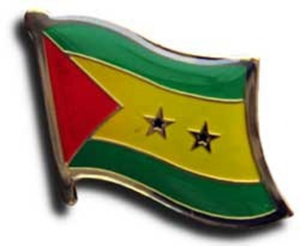 Sao Tome Principe Country Flag Bike Motorcycle Hat Cap lapel Pin 