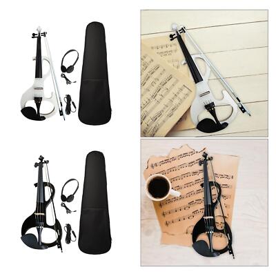 E Violine Set Massivholz Silent E-Geige mit