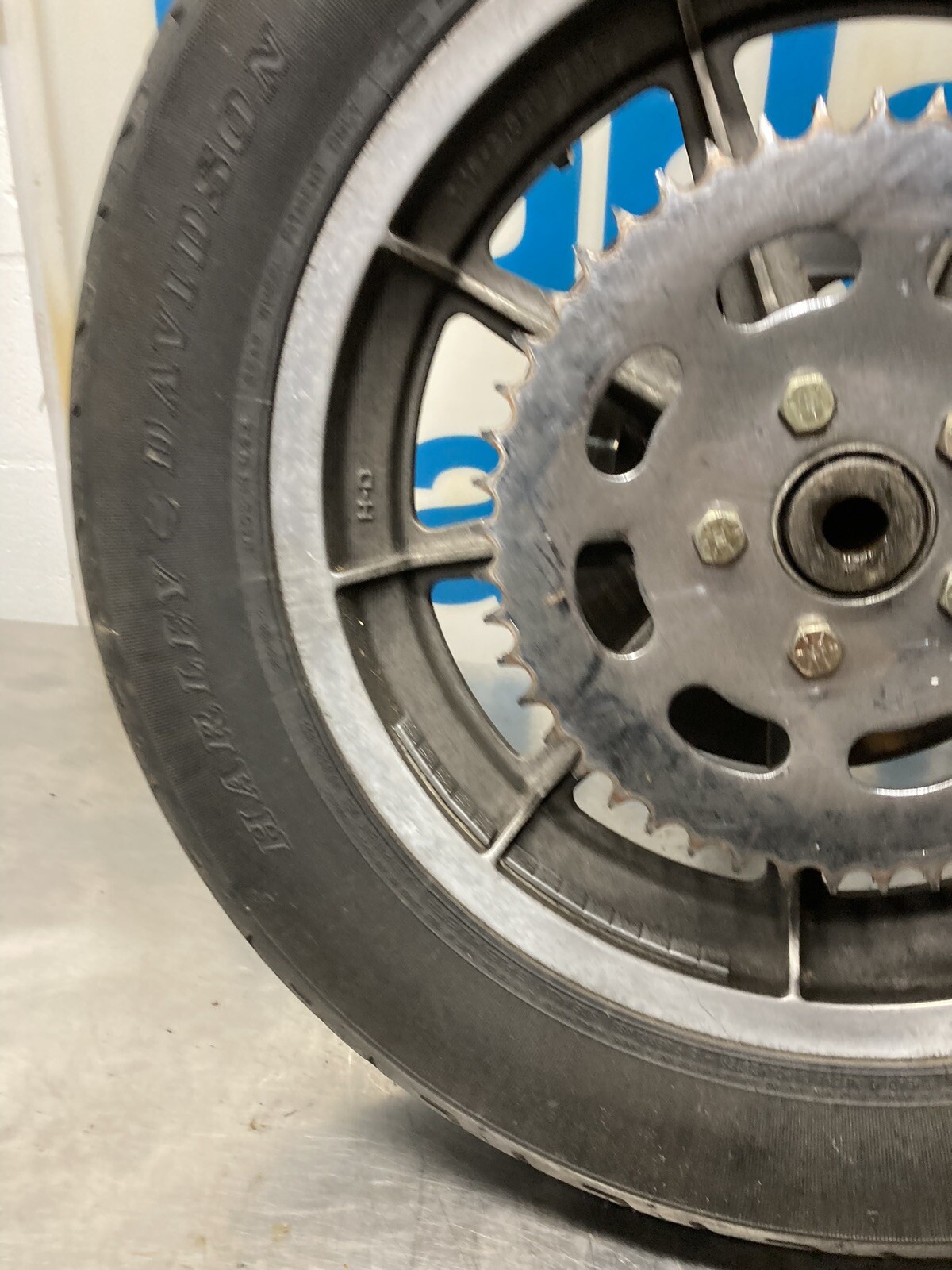 19841999 Harley Davidson 9 Spoke Mag Wheels Dyna FXR Sportster 3/4