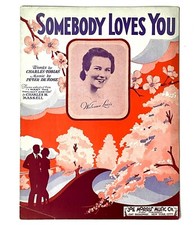 1932 Sheet Music Somebody Loves You Ukulele Piano Voice Welcome Lewis Vintage