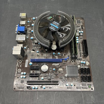 Mainboard Bundle MSI A55M-P35 + AMD A4-3400 + 4GB RAM So. FM1 (G4-6#d)