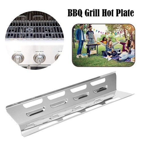 Set of 4 Stainless Steel Grill Heat Shields for Charbroil Burners