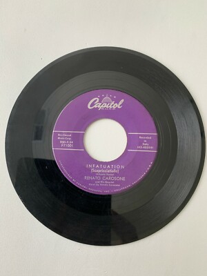 Infatuation/Lotta Piano Renato Carosone & His Quartet, Recorded in Italy 45RPM