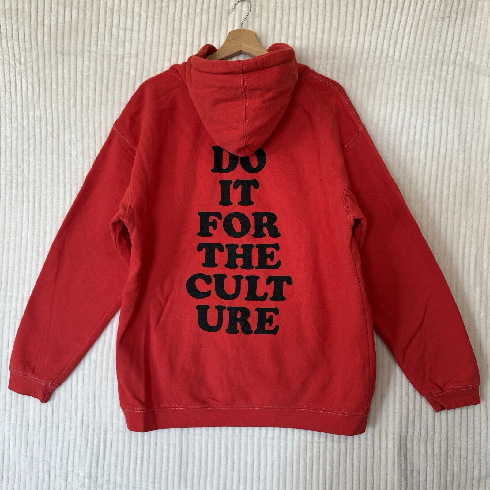 UNDERCOVER Felpa con cappuccio Migos Tour 2018 Culture II rossa maglione manica lunga taglia L hip hop