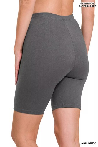 1X 2X 3X Bermuda Bike Shorts Soft Stretch Cotton Microfiber Leggings Gym Yoga - Picture 21 of 54