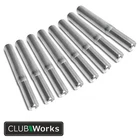 Aluminium golf shaft extension .600" - Pack of 8 butt extensions
