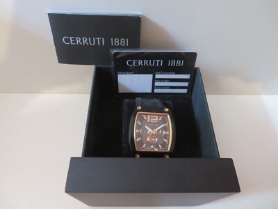 CERRUTI 1881 SWISS MADE HERREN UHR. mit Tag und Datum. 399,00  Neu C356