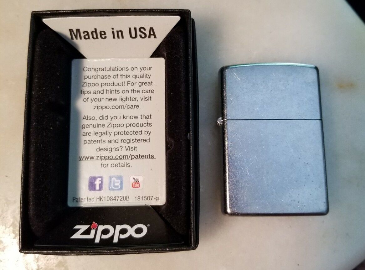 ZIPPO 1997 ANNIVERSARY MODEL LIGHTER F- 13 WITH ORIGINAL BOX UNUSED GOOD  SPARK