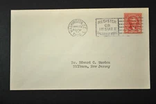 590 9c Thomas Jefferson First Day Cover FDC Addressed to Worden