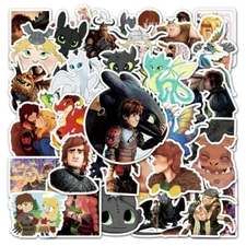 How To Train Your Dragon Themed Set of 50 Assorted Stickers Decal Set