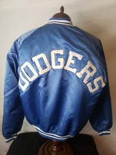     Vintage Chalk Line XL Los Angeles Dodgers Starter Style Spellout Jacket EUC 
