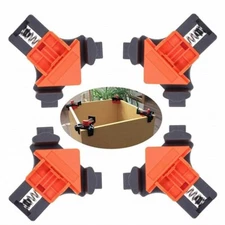 4X 90 Degree Right Angle Corner Clamp Woodworking Wood For Kreg Jigs Clamps Tool