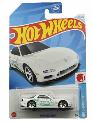 Hot Wheels 2024 HW J-Imports 9/10 White '95 Mazda RX-7 | eBay