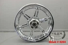 2008 Harley Dyna CVO 17" x 4.50" BACK REAR Wheel Rim SLOTTED 6 CHROME 25mm #4264