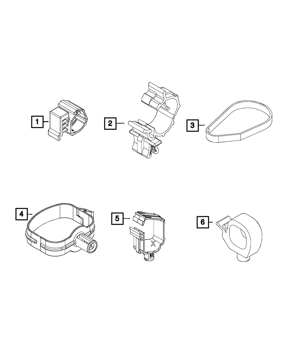 Genuine Mopar Wiring Clip 68113640aa