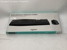 Logitech Performance Wireless Combo Keyboard Mouse Bundle 920-011291 - Tested